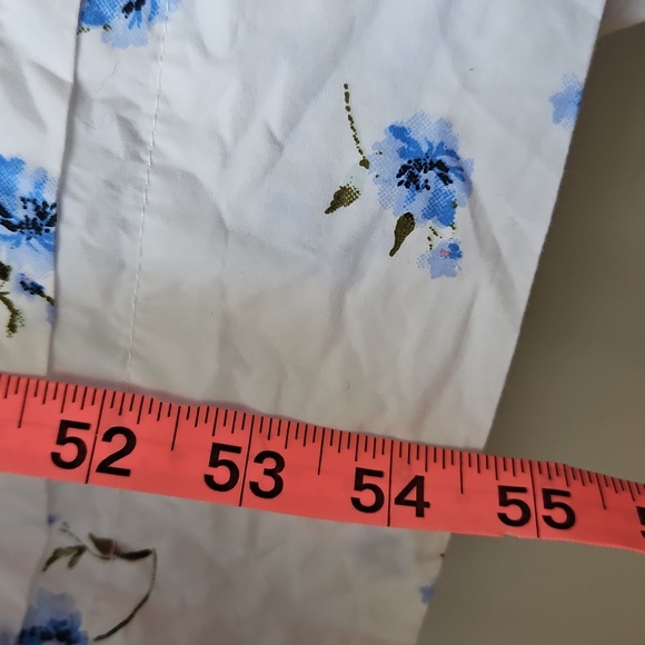 🌿 QUINCE 100% Organic Cotton Poplin Tiered Maxi | W Sz. L| Garden Girl, White - Picture 7 of 9